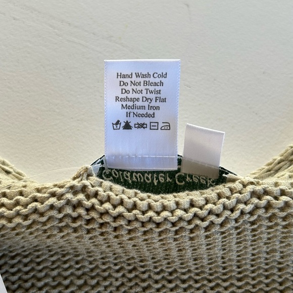 Coldwater Creek Tape Yarn Cardigan Sage Green V-neck Button Up Women’s Large NWT - Picture 6 of 10